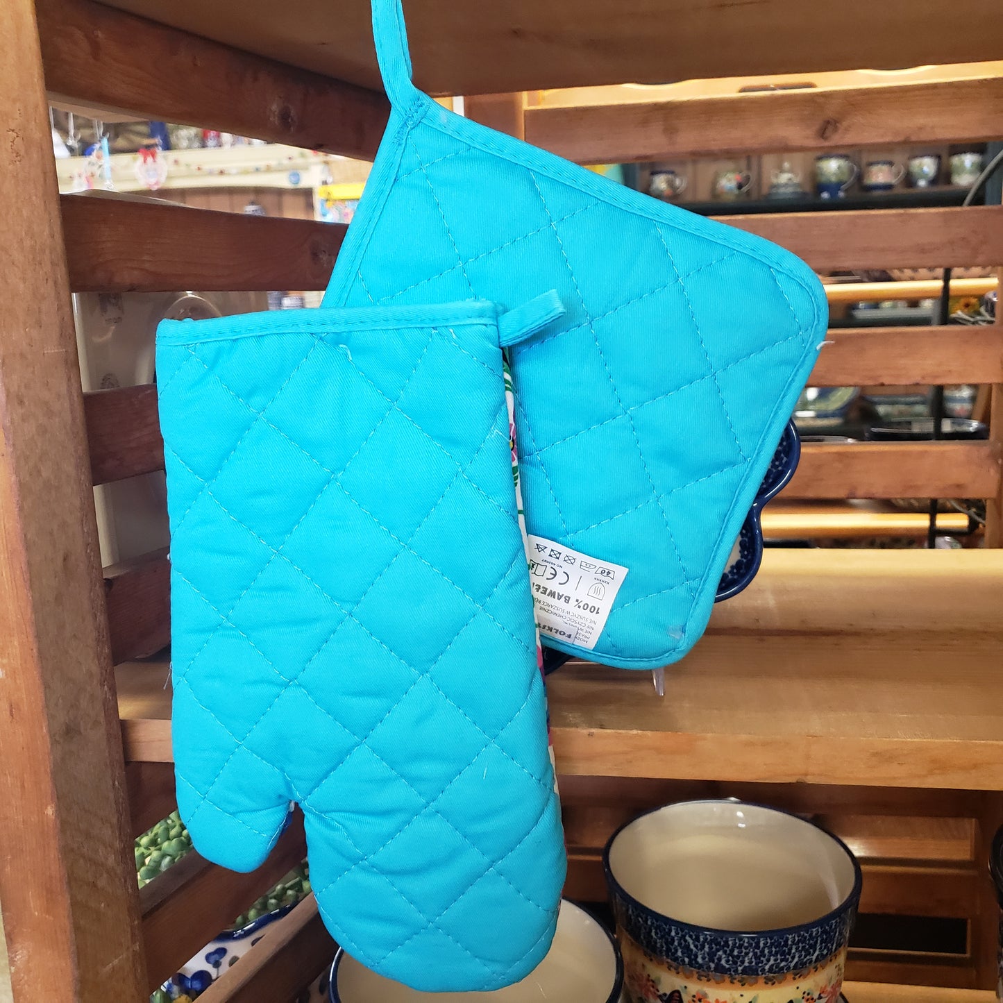 Mitt & Potholder White Lowicki