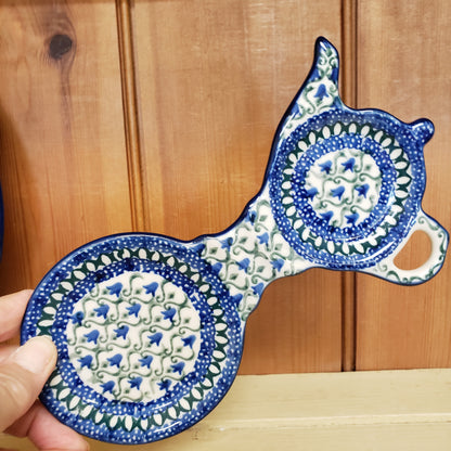 Tea Bag & Cup Holder 764-0585X Tulip Trellis Spoon Rest