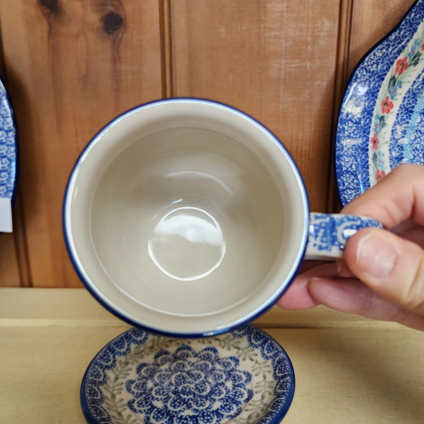 Mug w/Infuser and Saucer   12 oz.    1437X ~ Crimson Bells