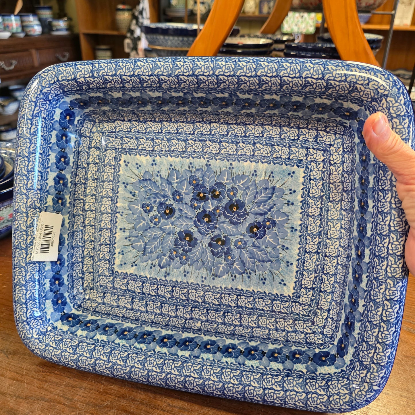 Baker   Rectangular w/Rim   Lasagna    11.25" x 13.75" U3639 ~ U3