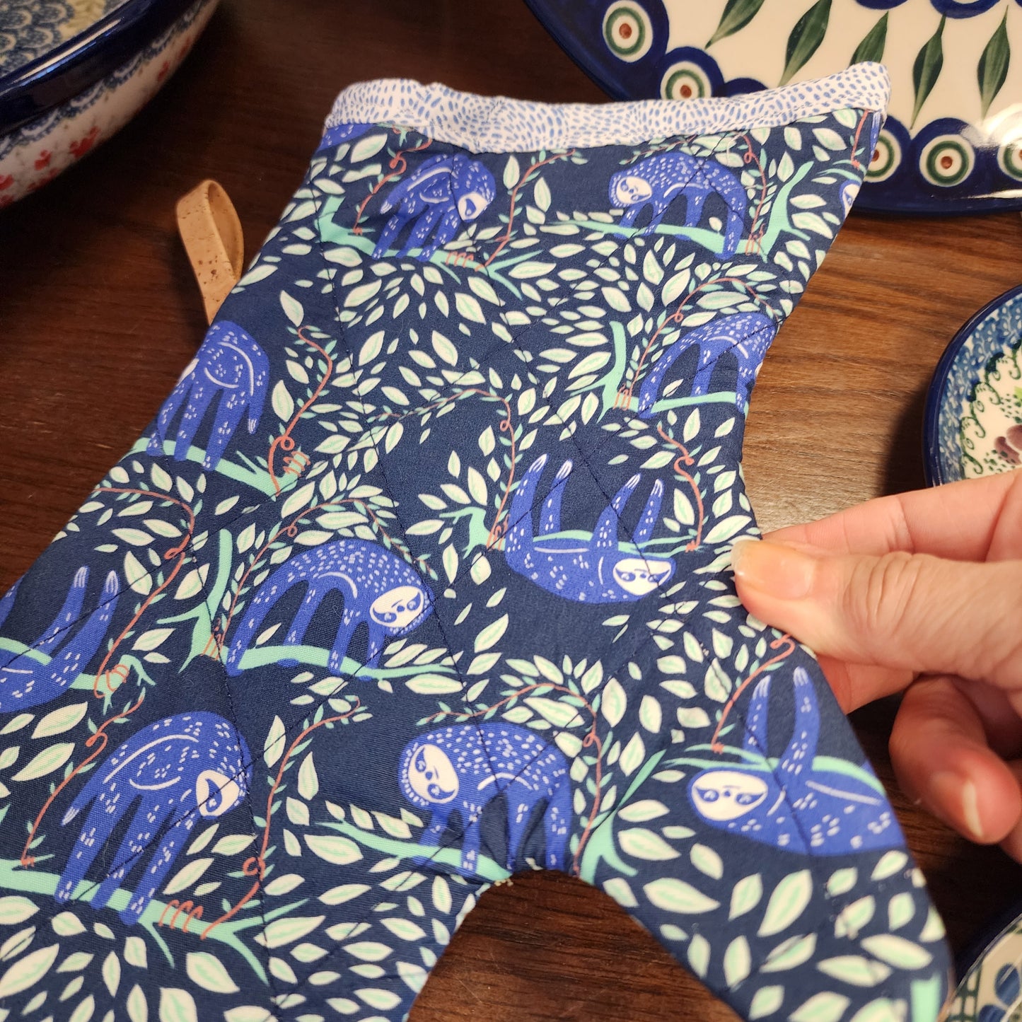 Mitt ~ Cotton & Cork Sloth