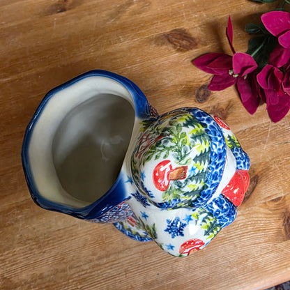 Santa w/ Bag mushroom snowflakel 8"