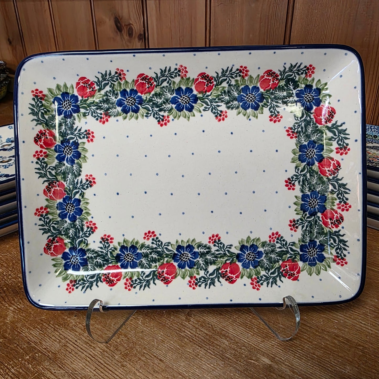 Platter Rectangular 9.5" x7"  111-1535X  Garden Party pf0526