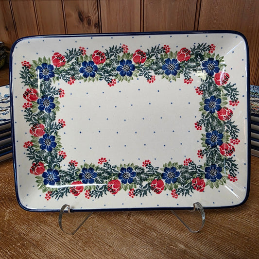 Platter Rectangular 9.5" x7"  111-1535X  Garden Party pf0526