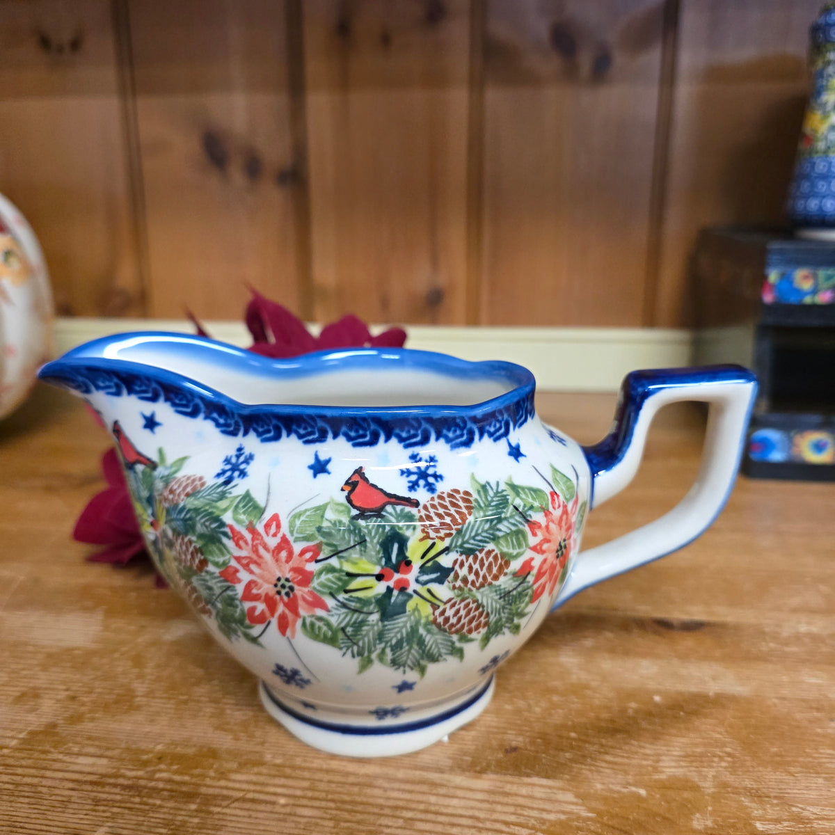 Gravy Dish Cardinal Poinsettia 710