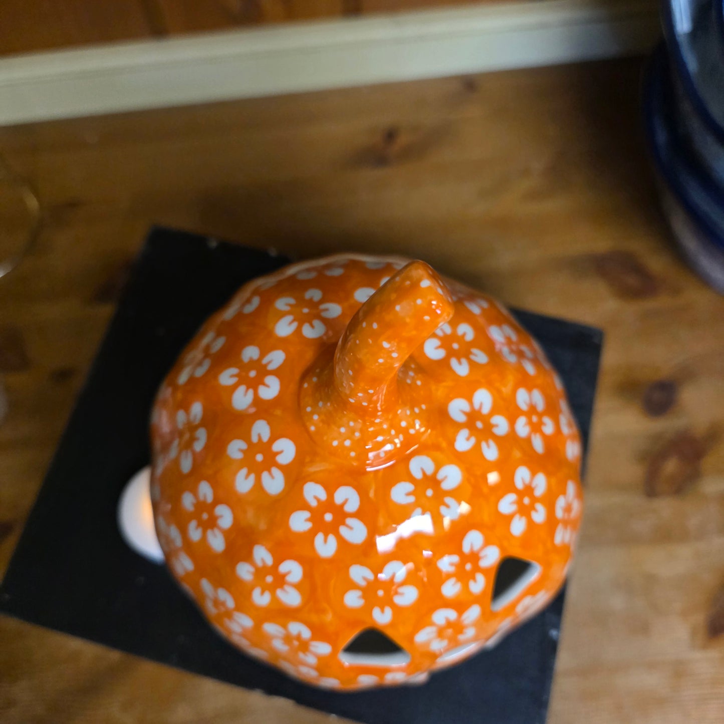 Jack o Lantern ~ Orange 7" Luminary