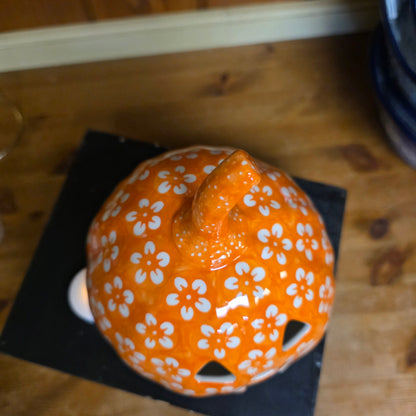 Jack o Lantern ~ Orange 7" Luminary