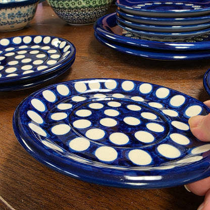 Saucer 6.5" (center ring is 3.25".) big dots