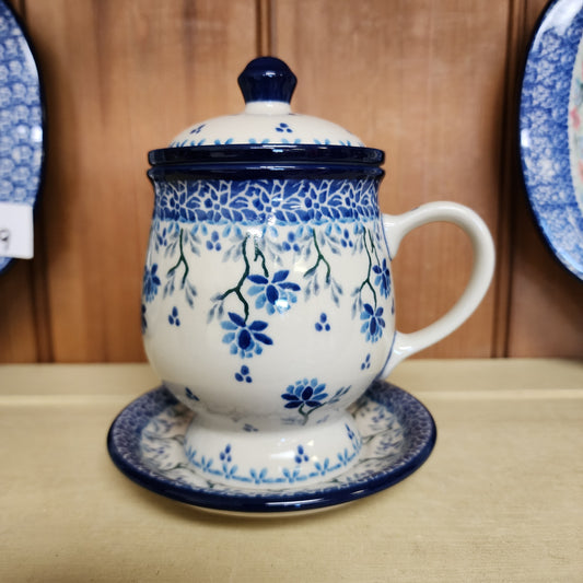 Mug w/Infuser and Saucer   12 oz.    2524X ~ Clover Fields