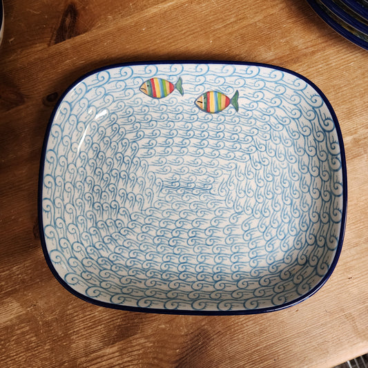 Baker   7.5" x 8.75"    2540X ~ Rainbow Fish