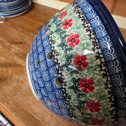 Berry Bowl w/ Saucer   8"W  470-1916X  Maraschino pf0526