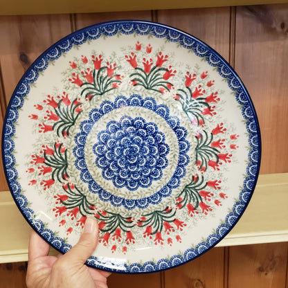 Plate ~ Dinner ~  10" 257-1437X Crimson Bells