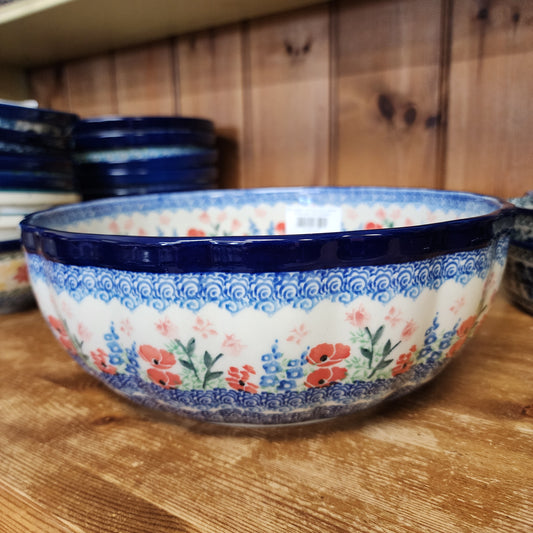 Bowl   Scalloped   10.5" Wx4"d 013-3220X  Whimsical Garden pf0526