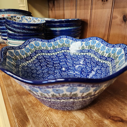 Bowl   Wavy Edge   Large  12" 693-1390X  Antique Rose pf0526