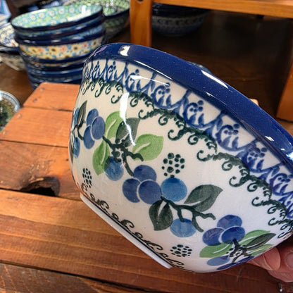 Bowl   Nesting Salad/Cereal   5.5" W 059-1416X  Blue Berries pf0526