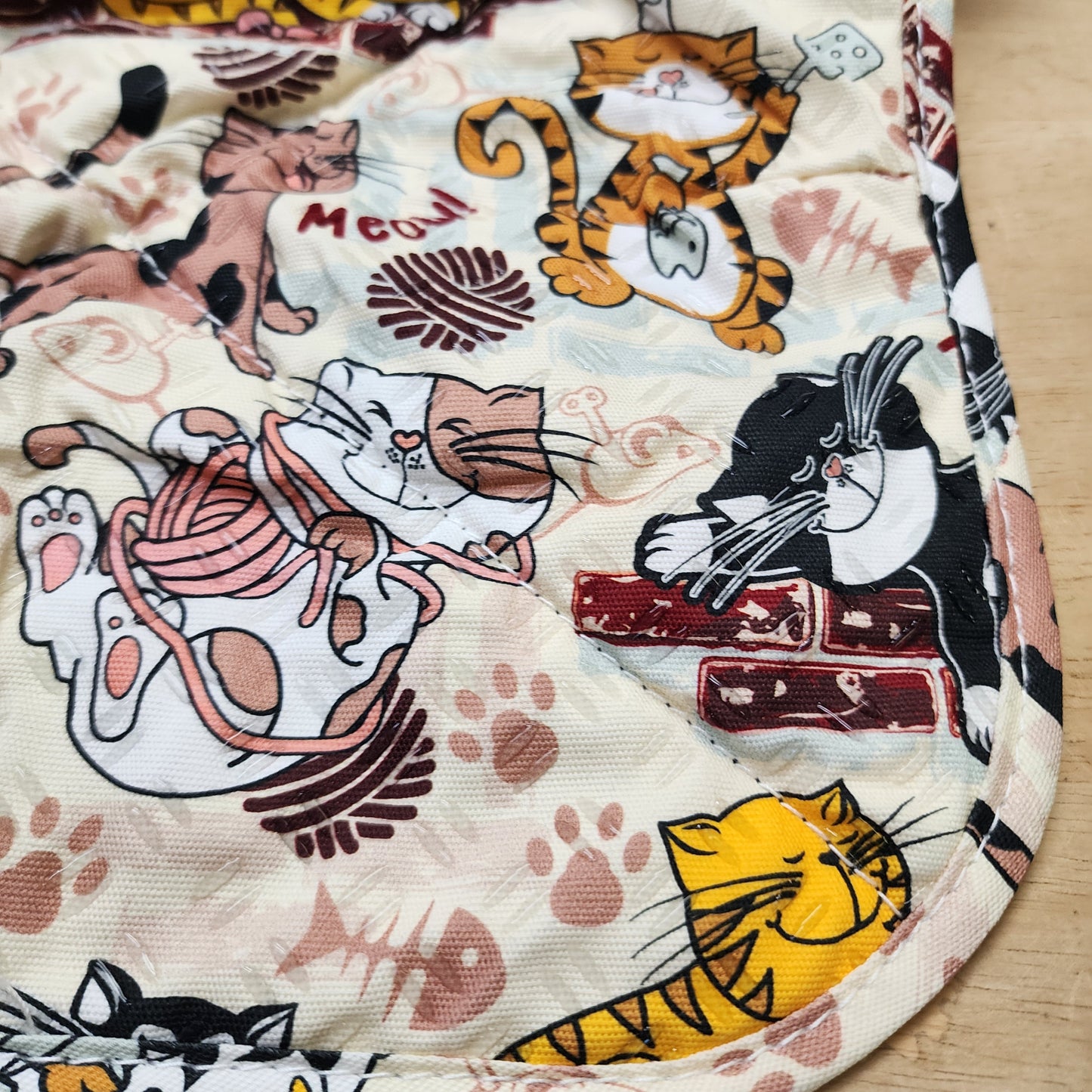 Cozy for Plate cats / black denim print