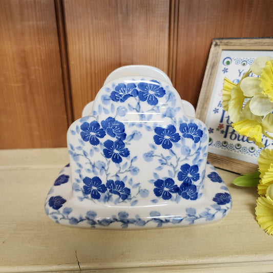 Napkin Holder ~ 4.75" x 6.75"L 487-3428X Timeless Blue PF0526