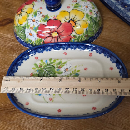 Butter Oval / Red/yellow