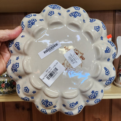 Egg Plate ~ blue 9"