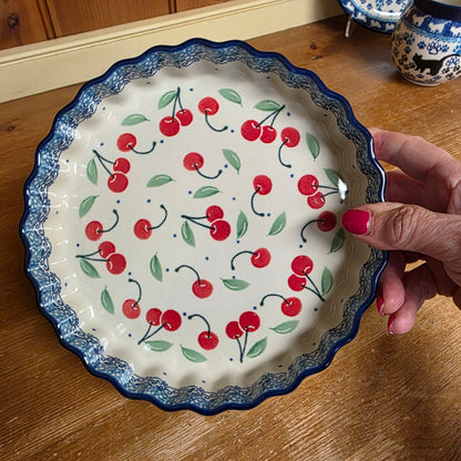 Baker ~ Quiche fluted 7.5" Cherries / tart
