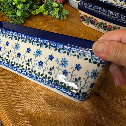 Baker   Loaf Pan   4.75"w X 8"L x 3"deep 603-2785X  Georgia Blue pf0526