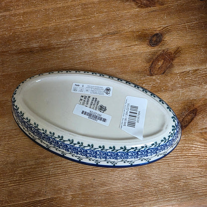 Dish ~ Divided Oval ~ Small  (9"x5") 395-2272X  Parisian Posies pf0526