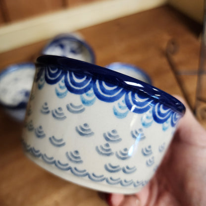 Bowl ~ Ramekin ~ 3.75" 2372X ~ Deep Blue Sea ~ Koi Fish