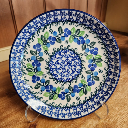 Plate   7.75"  086-1416X  Blue Berries pf0526