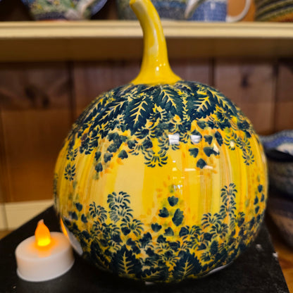 Jack o Lantern ~ Autumn 7" Luminary yellow/green