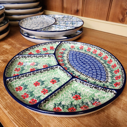 Plate ~ Divided Dish   10"  498-1916X  Maraschino pf0526