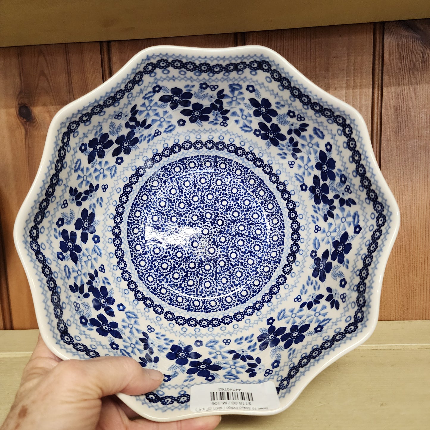 Bowl 10 Sided Indigo / sb01 (9" x 4")