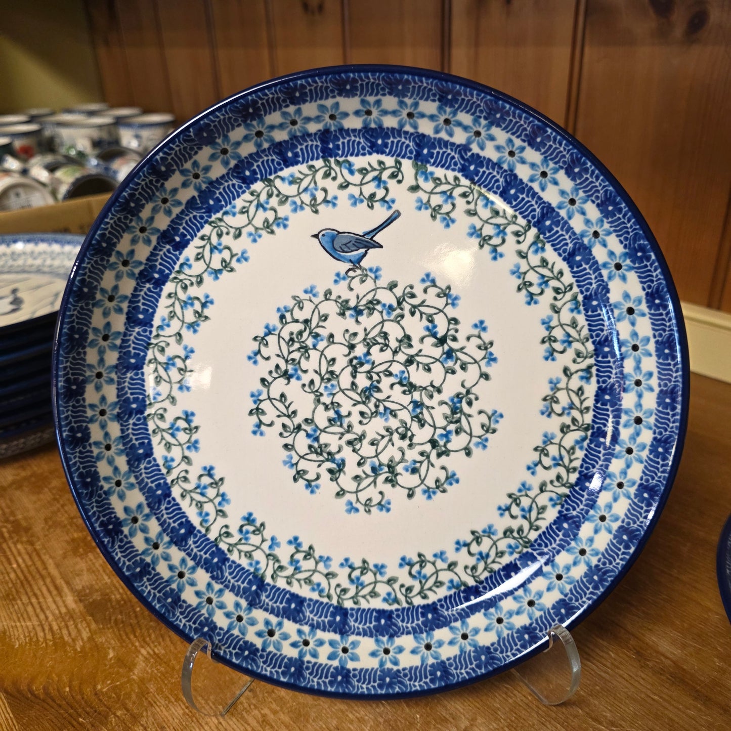 Plate   Rimmed   9" 302-1932X  Song Bird pf0526