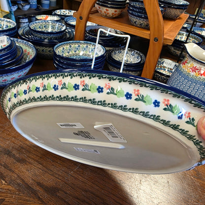 Platter   Oval   10' X 14.5"   3219X ~ Danish Garden