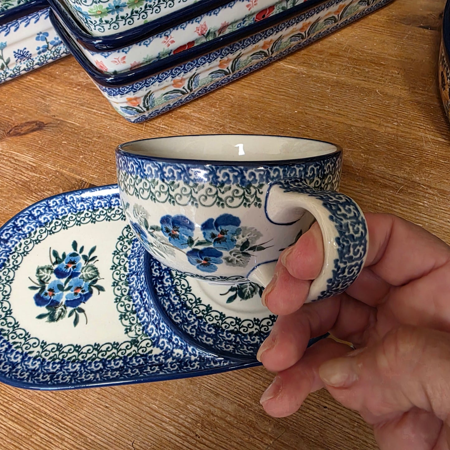 Set Sandwich Set w/Mug    H12-2273X  Winter Viola pf0526
