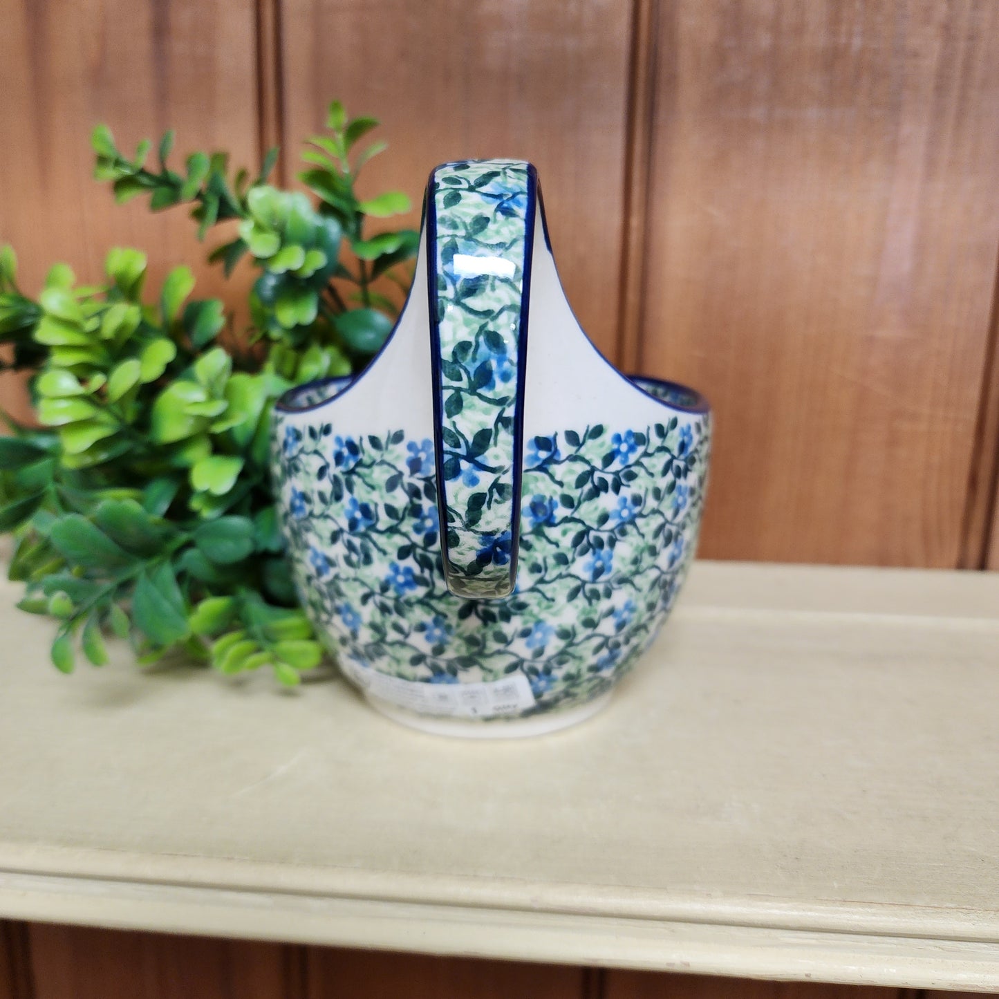 Bowl w/ Loop Handle   16 oz  845-2349X  Wandering Vines pf0526