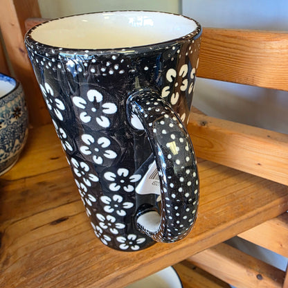 Mug ~ Black Blossom ~ 12 oz / 5.5" tall John Mug j8ca