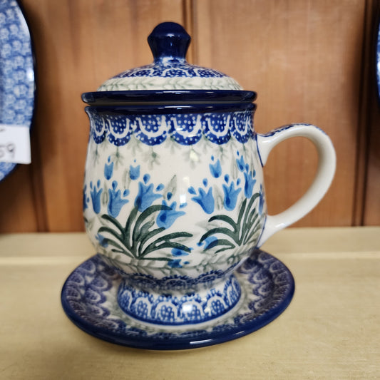 Mug w/Infuser and Saucer   12 oz.    1432X ~ Blue Bells