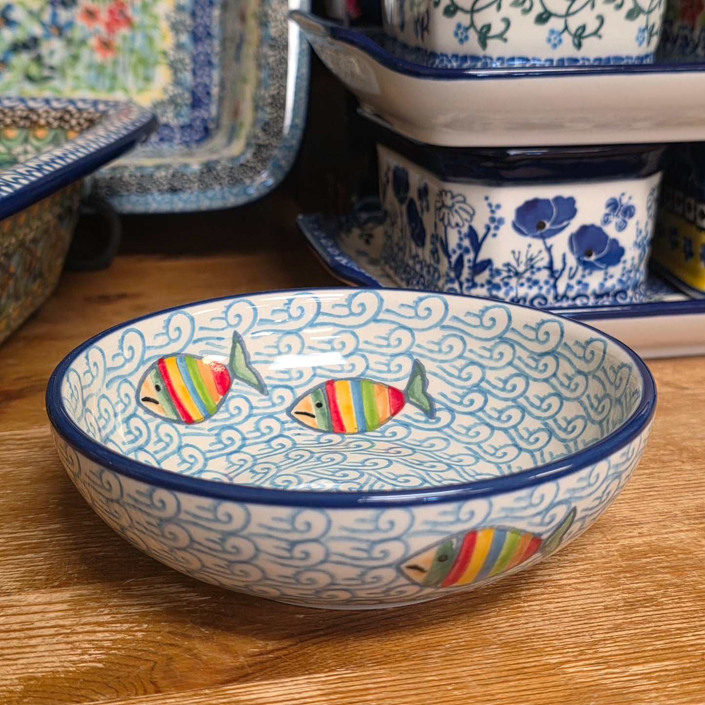 Bowl   5"  B89-2540 Rainbow Fish