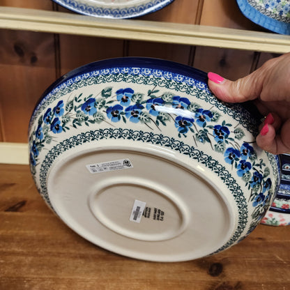 Bowl ~ Serving ~ 12.75"W x 2.5"D 115-2273X Winter Viola