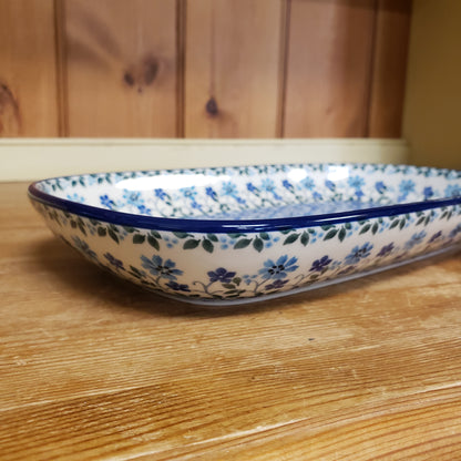 Tray ~ Shallow Rectangular ~ Small 392-2785X Georgia Blue