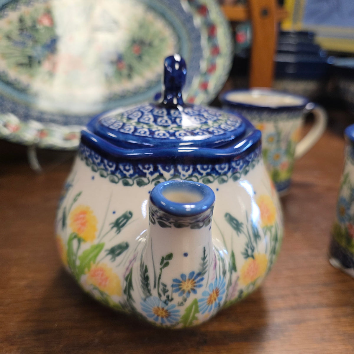 3 pc Teapot and 2 cups / Dandy 1125 bird