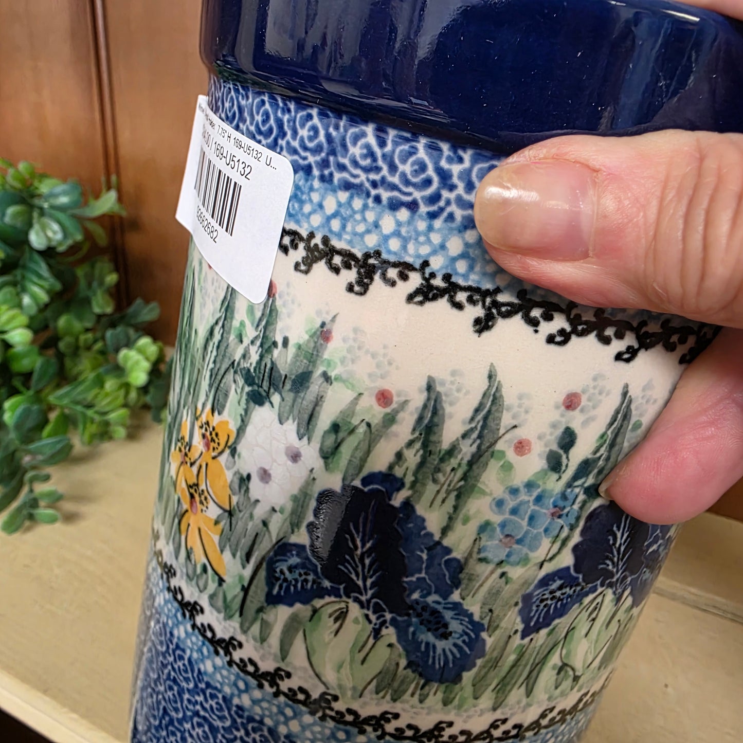 Wine/ Utensil Holder   7.75" H  169-U5132  U4 pf0526