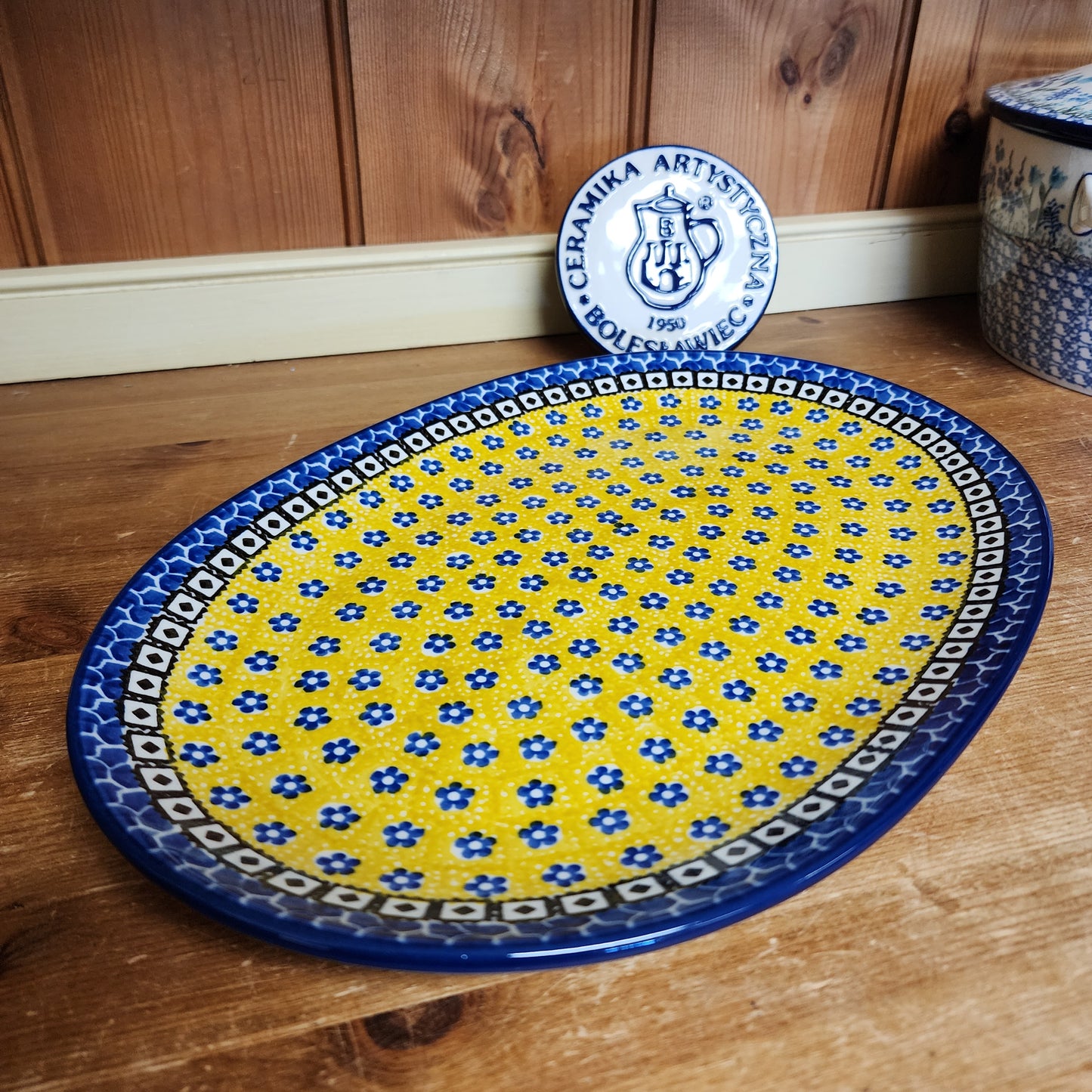 Oval Platter ~ Large 12" x 8.5"    G68-0859X  Sunburst pf0526