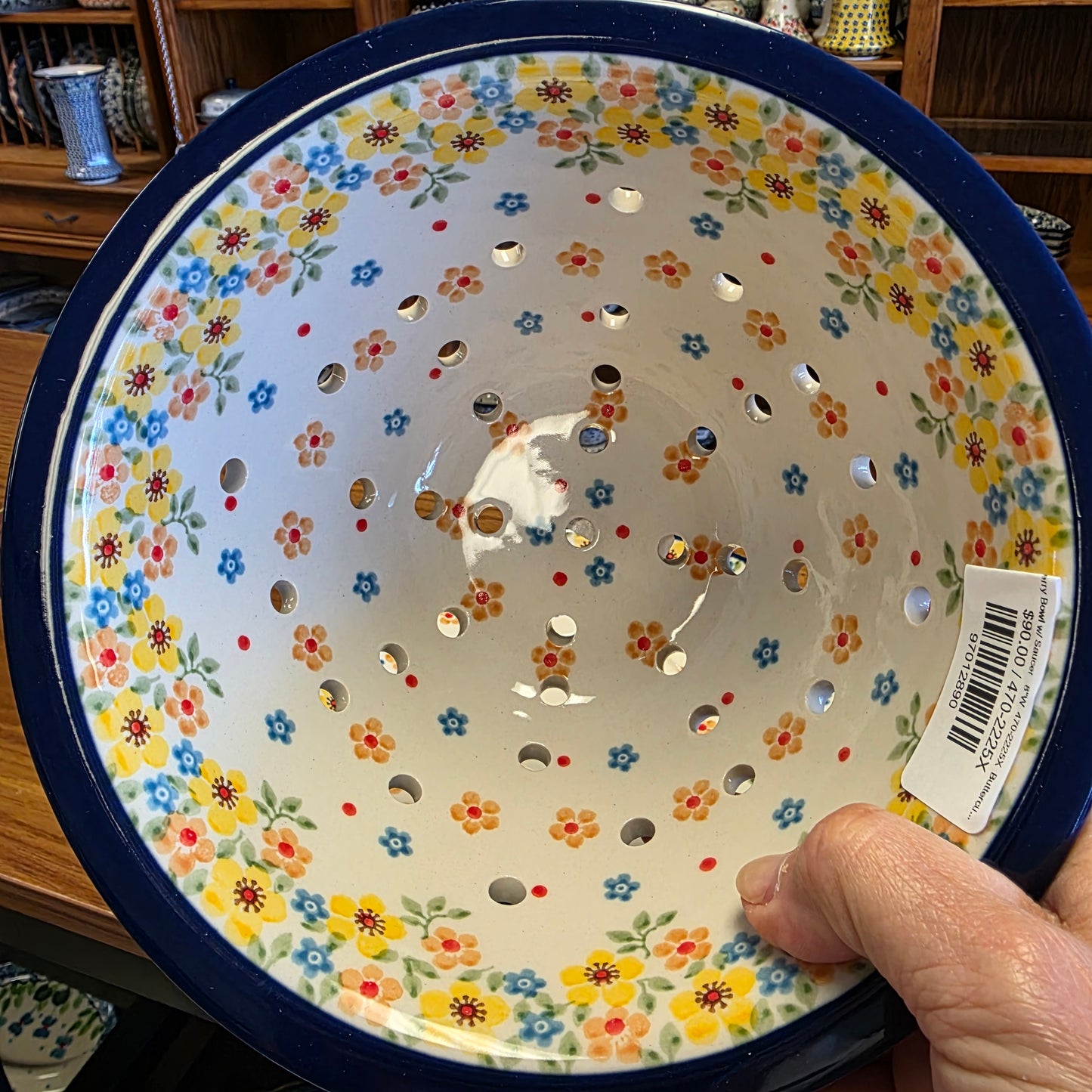 Berry Bowl w/ Saucer   8"W  470-2225X  Buttercup pf0526