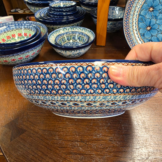 C36 ~ Bowl ~ Serving ~ Large ~ 10.5"    C36-U408C  U4 pf0526 Blue Jacek Chyla