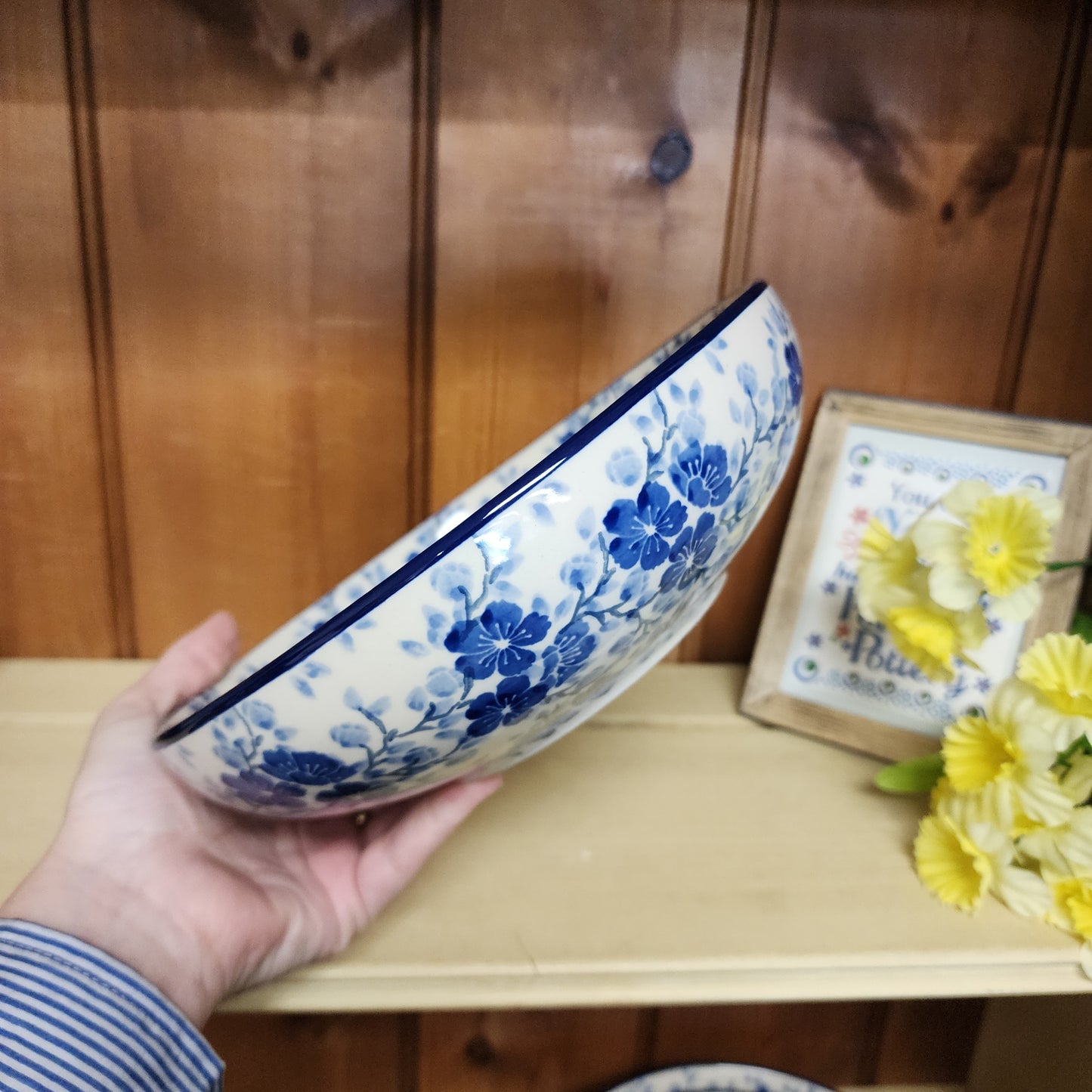 Bowl ~ Serving ~ 9" B91-3428X Timeless Blue PF0526