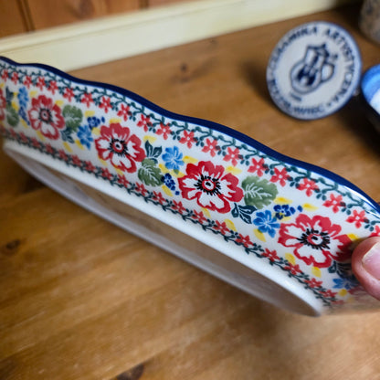 Tray   Scalloped Oval   6.25" x 12.5" A42-U3356  U4 pf0526