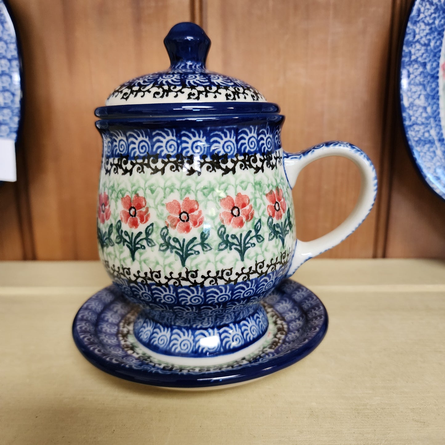 Mug w/Infuser and Saucer   12 oz.    1916X ~ Maraschino