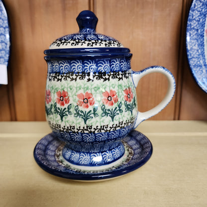 Mug w/Infuser and Saucer   12 oz.    1916X ~ Maraschino