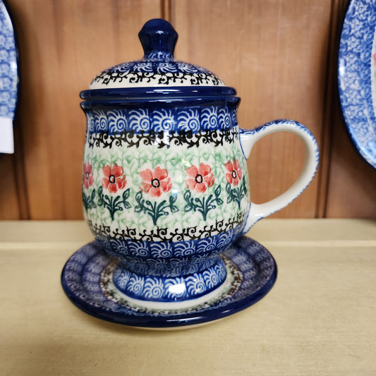 Mug w/Infuser and Saucer   12 oz.    1916X ~ Maraschino